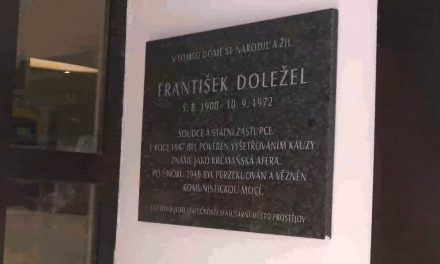 František Doležel má v Prostějově pamětní desku