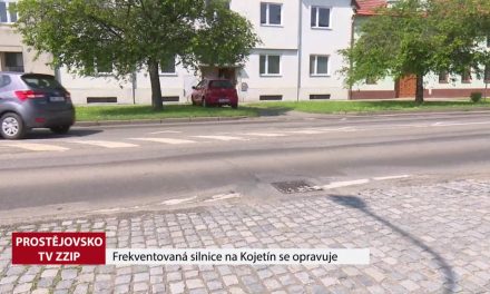 Frekventovaná silnice na Kojetín se opravuje