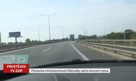 Přestavba křižovatky Prostějov – střed začne na konci srpna