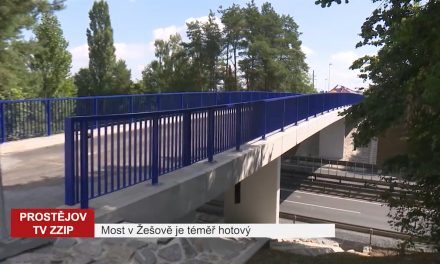 Most v Žešově je téměř hotový
