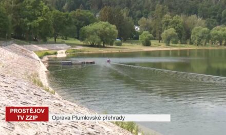Oprava Plumlovské přehrady stále běží